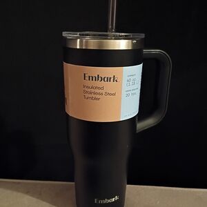 Embark Stainless Steel Travel Mug With Valentines Straw Topper